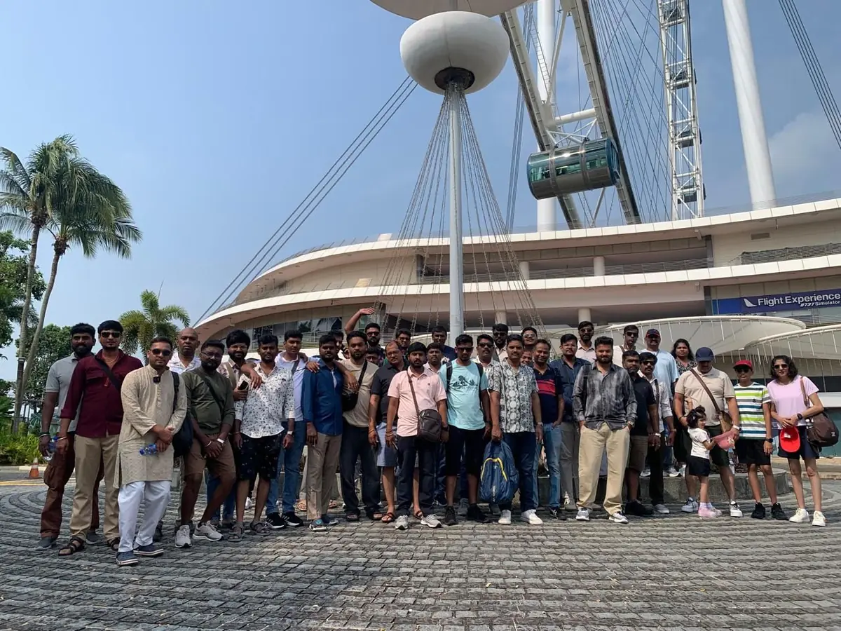 Urbanrise team at the Singapore Flyer